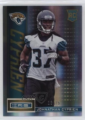 2013 Panini Rookies & Stars Longevity Parallel Platinum /25 Jonathan Cyprien RC - Image 1 of 2