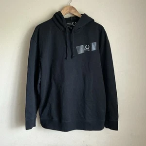 Fred Perry Raf Simons Pullover Printed Hoodie Size 40  - Picture 1 of 7