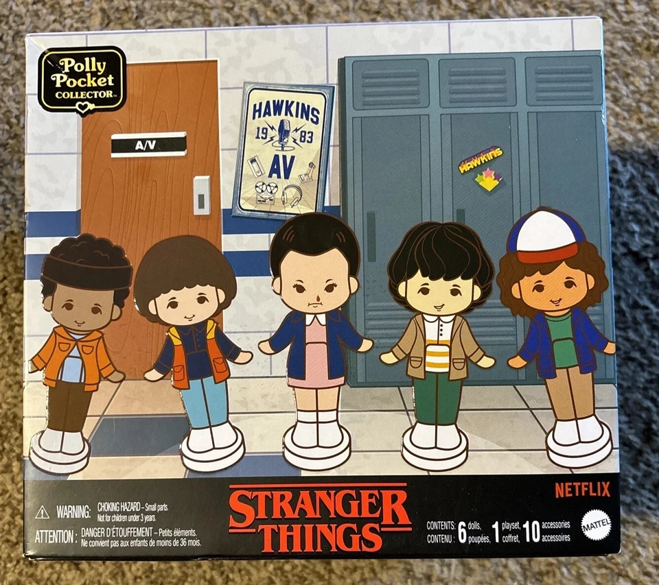Mattel HWP22 Polly Pocket Collector Stranger Things Compact Special Edition