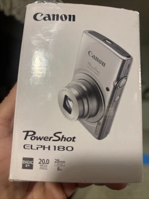 Canon PowerShot ELPH 180 Digital Camera 20.0MP 8x Optical Zoom + 16gb SD -TESTED - Image 1 of 4