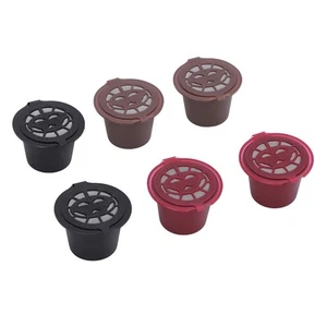 6pcs Reusable Capsules Cups Household Coffee Capsules Filter Refillable AU - Picture 1 of 12