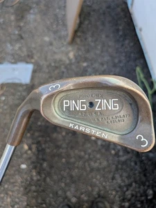 Left Handed Ping Zing Copper Beryllium 3 Iron Black Dot Steel Shaft Stiff - Picture 1 of 4