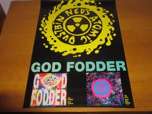 NED'S ATOMIC DUSTBIN - GOD FODDER - ORIGINAL 1991 USA PROMO POSTER - Bild 1 von 5