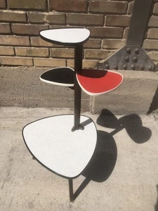Blumenbank PLANT STAND Pflanzen / Blumenetagere Nierentisch Mid Century vintage - Bild 1 von 15