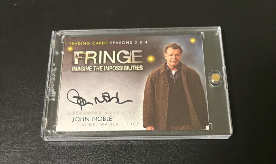 RARE 2012 CRYPTOZOIC FRINGE JOHN NOBLE AS DR. WALTER BISHOP AUTOGRAPH CARD! A3 - Image 1 of 2
