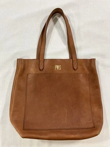 Madewell Leather Tote Bag Purse English Saddle Brown *No Shoulder Strap - Picture 1 of 9