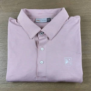 KJUS x Preston Trail Golf Club TX Soren Stripe Short Sleeve Polo Men’s XL $130 - Picture 1 of 10