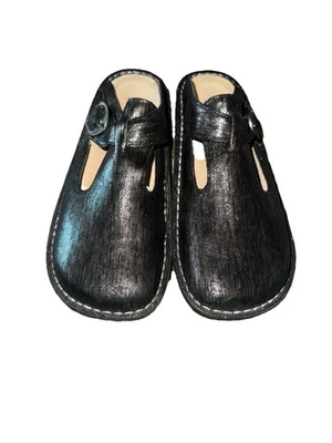 Nuevo Alegria Clásico Peltre Huella Pulgar Zuecos Zapatos Sin Cordones Mujer Talla 39 8.5-9 Foto 1 de 4