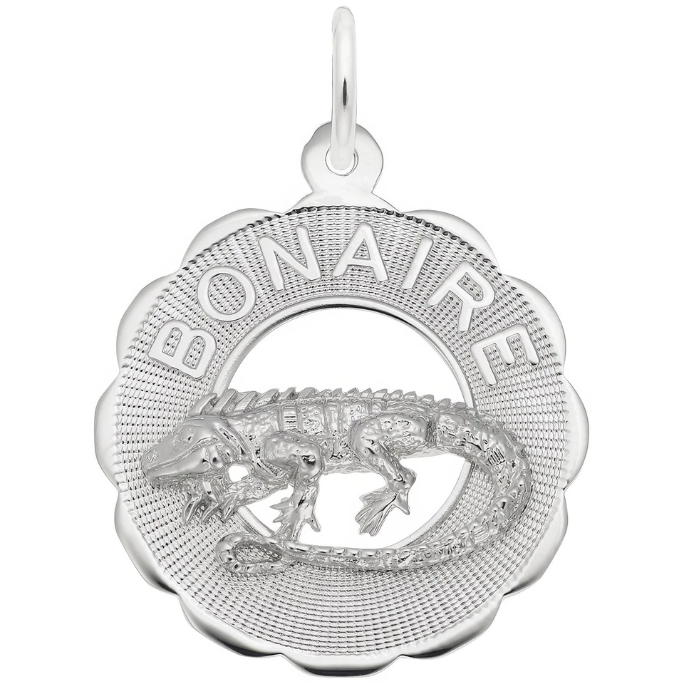 Dije Bonaire de plata de ley - 22 mm x 22 mm Foto 1 de 1