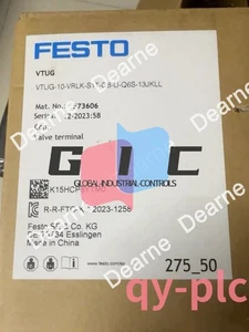 New Festo VTUG-10-VRLK-S1T-Q8-U-Q6S-13JKLL 573606 Valve Fast via FedEx or DHL - Picture 1 of 2