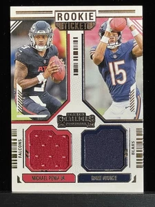 2024 Contenders #DS-3 Michael Penix / Rome Odunze Rookie Ticket Duel Swatches RC - Picture 1 of 3