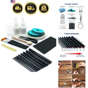Fishing Rod Repair Kit Complete with Carbon Fiber Sticks Epoxy Thread for Sal... - Picture 1 of 8