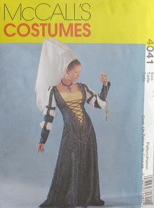 McCalls Costume 4041 Womens 6-12 Medieval Elizabethan Gown Historical Pattern - Picture 1 of 2