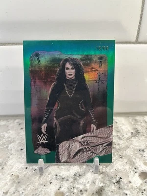 2025 WWE Topps Chrome Cactus Jack Nia Jax Rodeo Rebels Green Refractor 16/99 🔥 - Image 1 of 2