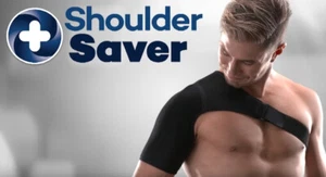 Shoulder Saver Schulterstütze Schulterschoner Schulterriemen Sport Bandage Black - Bild 1 von 4