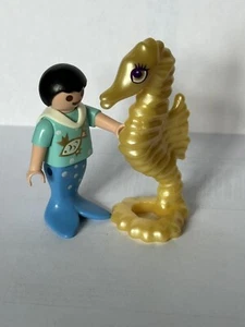 Playmobil - Mermaid Boy Prince With Sea Horse From Set 5883 Replacement Pieces - Picture 1 of 9