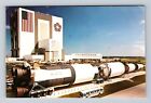 JFK Space Center FL-Florida, Saturn V Rocket, Assembly Bldg., Vintage Postcard