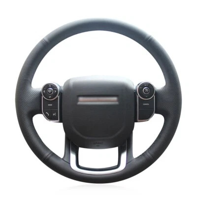 Custom Leather Steering Wheel Cover Wrap for Land Rover Range Rover 2014 2015 - Image 1 of 4