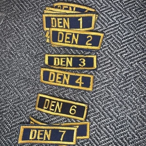 Boy Cub Scout Den Number Patches Your Choice of Number & Quantity - Picture 1 of 5