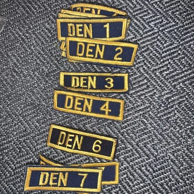 Boy Cub Scout Den Number Patches Your Choice of Number & Quantity - Image 1 of 4