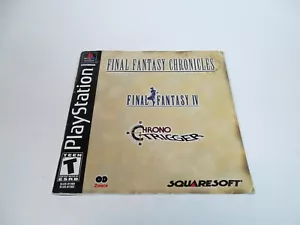 Final Fantasy Chronicles Sony Playstation 1 PS1 Manual Only - Picture 1 of 4