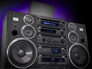 SONY LBT-D705 SILVER ๐RaRe๐ impianto completo di componenti stereo vintage - Foto 1 di 6
