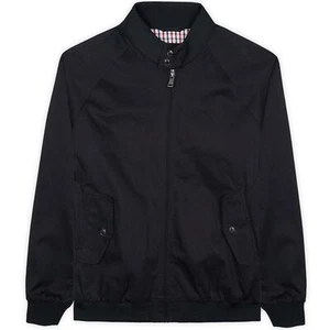 MENS BEN SHERMAN CLASSIC LINED HARRINGTON BOMBER JACKET 59148 - BLACK - Picture 1 of 2