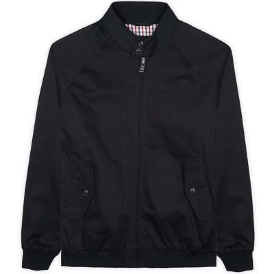 MENS BEN SHERMAN CLASSIC LINED HARRINGTON BOMBER JACKET 59148 - BLACK - Image 1 of 2