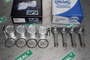 CP Pistons Eagle Rods EVO 1 2 3 4 5 6 7 8 9 4G63T 7BOLT 85.5mm 9.0 DSM 9.5:1 EVO - Picture 1 of 9
