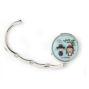 Korean Traditional Newlyweds Portable Bag Hanger Holder Storage Multi Hooks - Foto 1 di 5