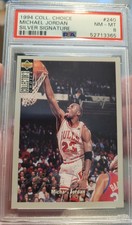 1994 Collectors Choice Michael Jordan Silver Signature PSA 8