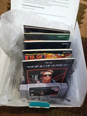 Super Nintendo Game & Manual Lot - Terminator, Eye Beholder, F-Zero, Star Wars + - Image 1 of 4