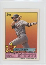 1989 Super Star Sticker Back Cards Carlton Fisk Rafael Belliard Jose Guzman HOF