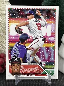 2023 Topps Holiday Vaughn Grissom RC Atlanta Braves Rookie #107 - Picture 1 of 2