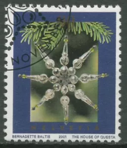 Schweiz 2001 Weihnachten Stern aus Glas 1776 gestempelt - Bild 1 von 1