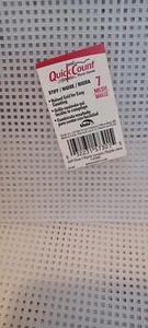 7 PIECES QUICK COUNT PLASTIC CANVAS UNIEK, INC. (5) 7 MESH STIFF (2) 10 MESH - Picture 1 of 5