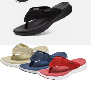 Women Flip Flop Thong Sandals Arch Support Soft Cushion Casual Shoes - Picture 1 of 40