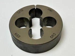 1" UNF Split Die (rechte Hand), HSS, 12tpi, 3"OD, Made in England (ANF NF) - Bild 1 von 4