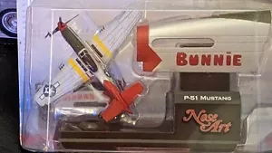 EXCEPTIONAL P-51 NOSE ART & 1:43 SCALE DIECAST AIRPLANE BY CORGI NIOB - Picture 1 of 20