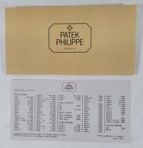 1985 Vintage Patek Philippe Watch Folding Poster/Brochure/Leaflet/Pamphlet NOS - Picture 1 of 4