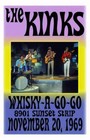 KINKS REPLICA *WHISKY~A~GO~GO* 1969 CONCERT POSTER