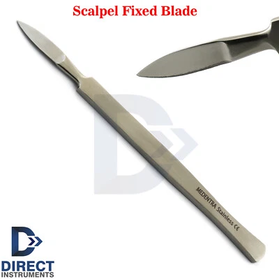 MEDENTRA Scalpel Fixed Blade Surgical Anatomical Dissection Podiatry Hobby Craft Knife CE