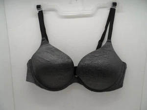 Adore Me Women's Underwire Push Up Bra BR-07087-PLU Gray-Black 36D - Picture 1 of 3