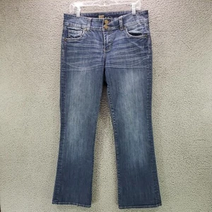 Kut From The Kloth Boot Cut Doppelknopf Medium Wash Damenjeans Größe 10  - Bild 1 von 12