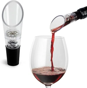 Wine Aerator Pourer (2-Pack) - Premium Aerating Spout and Decanter Set - No Drip - Picture 1 of 7