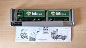 Herpa Exclusive SCANIA 124L 400 Bitburger Premium Pils autotreno OVP 1:87 - Imagen 1 de 4