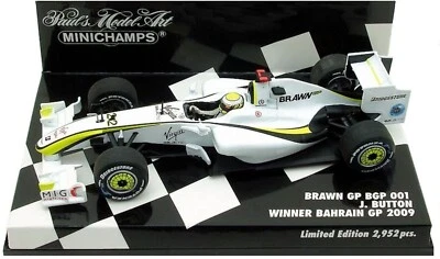 Minichamps Brawn BGP 001 #22 Winner Bahrain GP 2009 - Jenson Button 1/43 Scale - Image 1 of 2