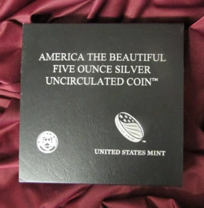 2011 5oz US Mint - America the Beautiful Glacier Silver Uncirculated Coin - Picture 1 of 5