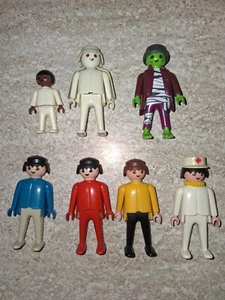 6 Figuras Playmobil Geobra De Colección Gris Fantasma Doctor Pequeño Hombre Africano y 2017 Momia - Imagen 1 de 3