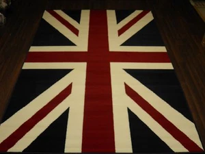 TAPPETI TESSUTI UNION JACK TOP QUALITY 120CMX170CM 6FTX4FT OTTIMA QUALITÀ ROSSO-BIANCO-BL - Foto 1 di 9